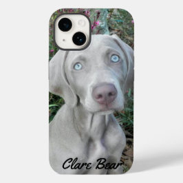 Funda Para iPhone 15 Perro Weimaraner personalizado - Jardín de Brookly