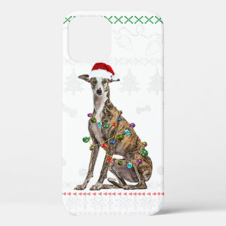 Funda Para iPhone 12 Pro Perro Whipper | Regalo de Perro de los Navidades