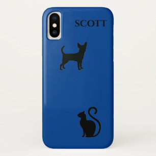 Funda Para iPhone X Perro y gato "Apple iPhone X". Estilo - Apenas ahí