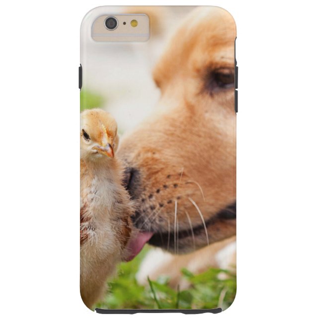 Funda De Case-Mate Para iPhone Perro y polluelo (Reverso)