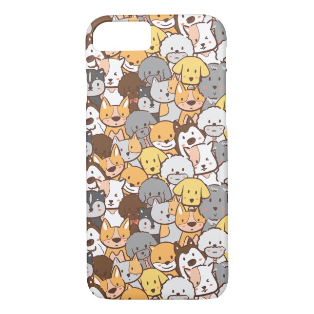 Funda De Case-Mate Para iPhone Perros Cute (Reverso)