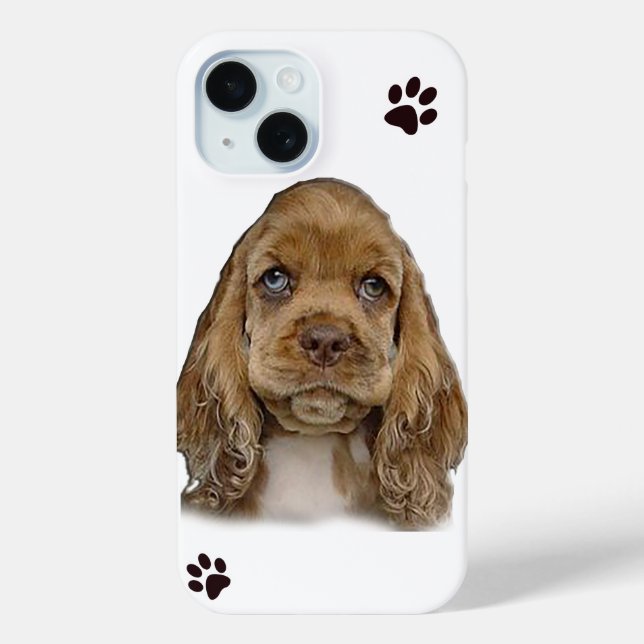Funda De Case-Mate Para iPhone Perros de Cachorro (Reverso )