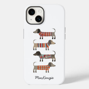 Funda Para iPhone 14 De Case-Mate Perros de Dachshund personalizados