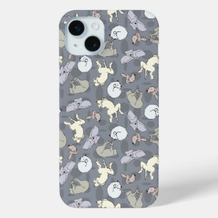 Funda Para iPhone 15 Mini Perros durmiendo con fantasía moderna vainilla sob