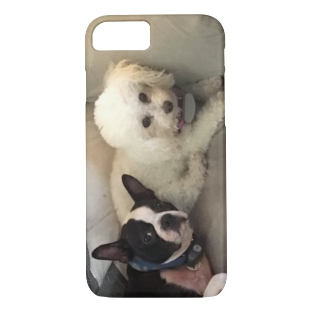 Funda De Case-Mate Para iPhone perros en el sofá (Reverso)