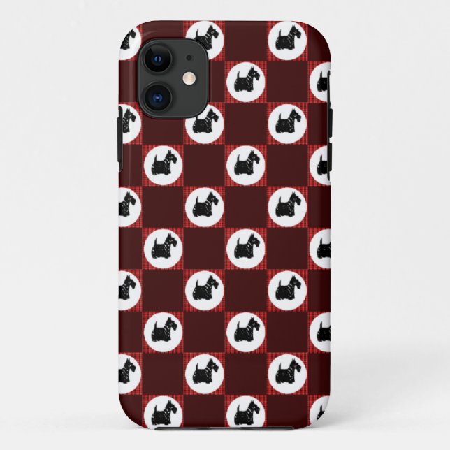 Funda De Case-Mate Para iPhone Perros escoceses (Reverso)