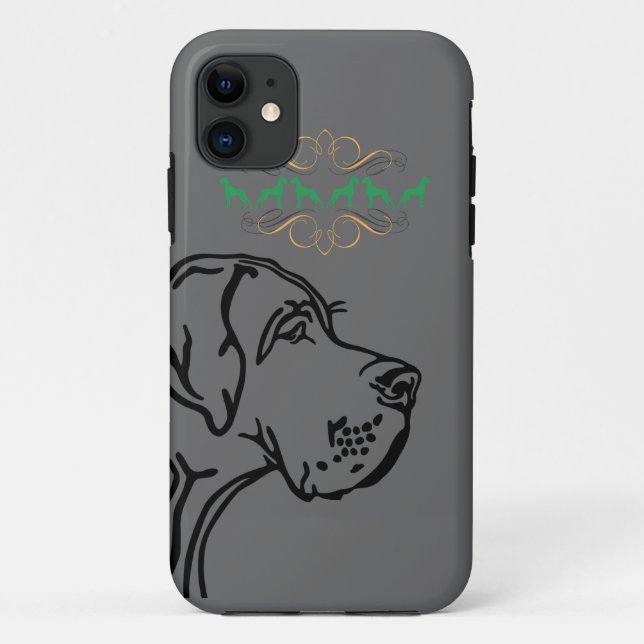 Funda De Case-Mate Para iPhone perros Gran Danés (Reverso)