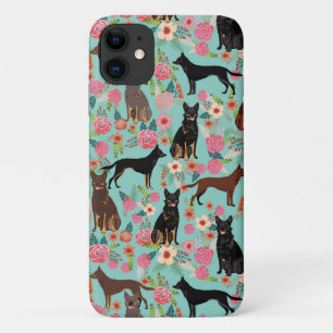 Funda Para iPhone 11 Perros Kelpie florines vintage menta