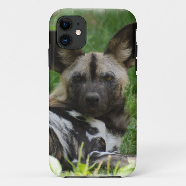 Funda De Case-Mate Para iPhone Perros salvajes africanos (Reverso)