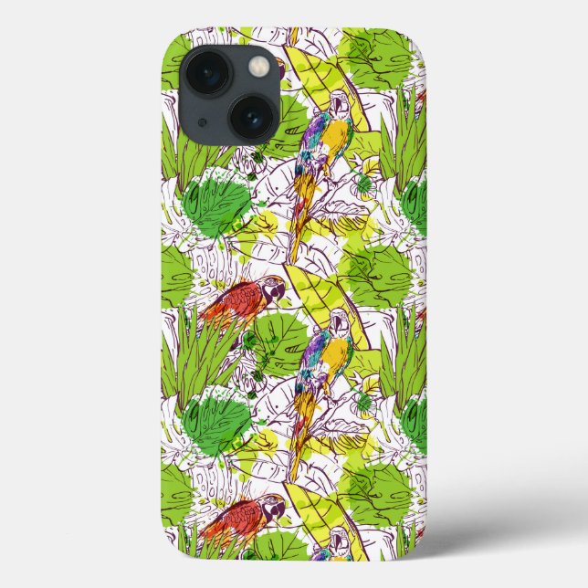 Funda De Case-Mate Para iPhone Perros tropicales (Reverso)