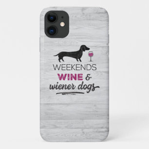 Funda Para iPhone 11 Perros vitivinícolas los fines de semana