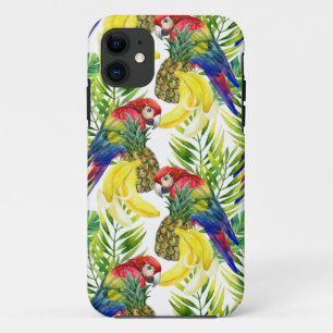 Funda Para iPhone 11 Perros Y Frutas Tropicales
