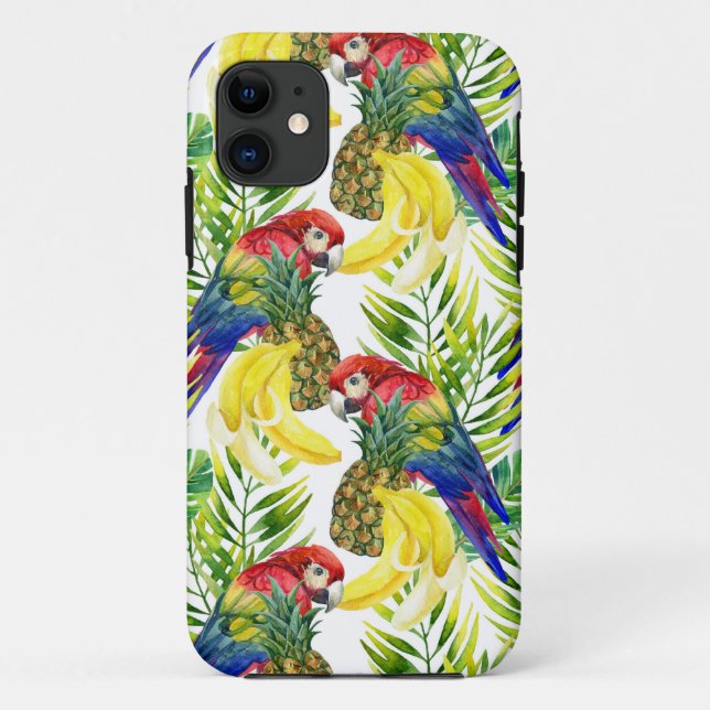 Funda De Case-Mate Para iPhone Perros Y Frutas Tropicales (Reverso)