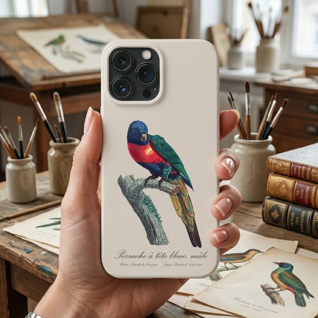 Funda De Case-Mate Para iPhone Perruche a tete bleue / Lorikeet arcoiris (Rainbow Lorikeet Male, Trichoglossus Moluccanus. iPhone Case)