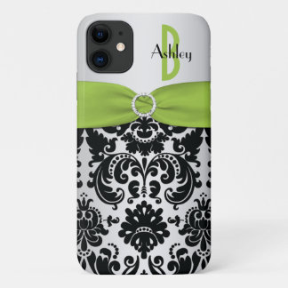 Funda Para iPhone 11 Persiana personalizada, negra, plata