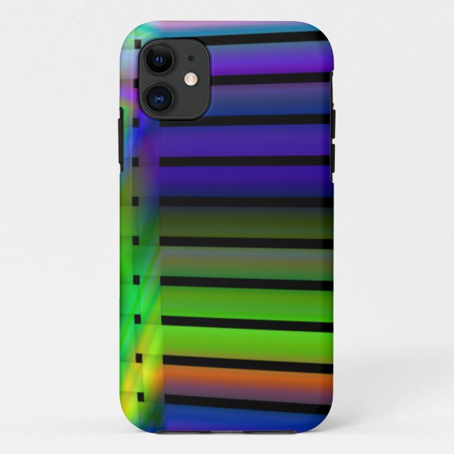 Funda De Case-Mate Para iPhone persianas de arco iris (Reverso)