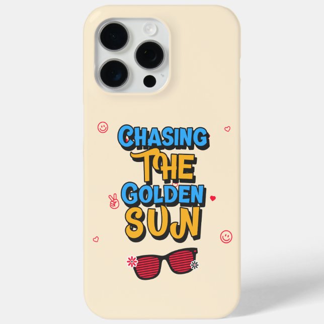 Funda De Case-Mate Para iPhone Persiguiendo al Sol Dorado (Reverso )