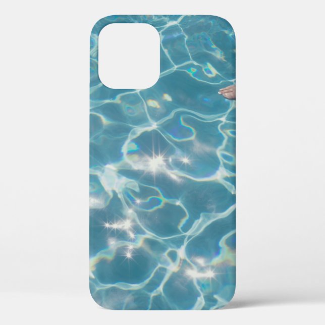 Funda De Case-Mate Para iPhone Persona en la piscina (Reverso )