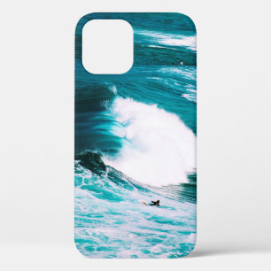 FUNDA PARA iPhone 12 PERSONA EN SURFBOARD CON ONDAS DE OCÉANO