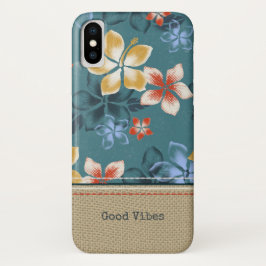 Funda Para iPhone X Persona que practica surf tropical de las islas