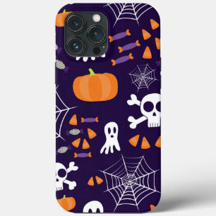 Funda Para iPhone 13 Pro Max Personajes Divertidos y Espeluznantes de Halloween