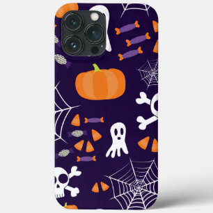Funda Para iPhone 13 Pro Max Personajes Divertidos y Espeluznantes de Halloween
