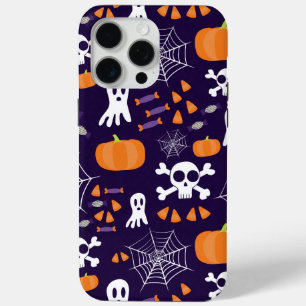 Funda Para iPhone 15 Pro Max Personajes Divertidos y Espeluznantes de Halloween