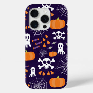 Funda Para iPhone 15 Pro Personajes Divertidos y Espeluznantes de Halloween
