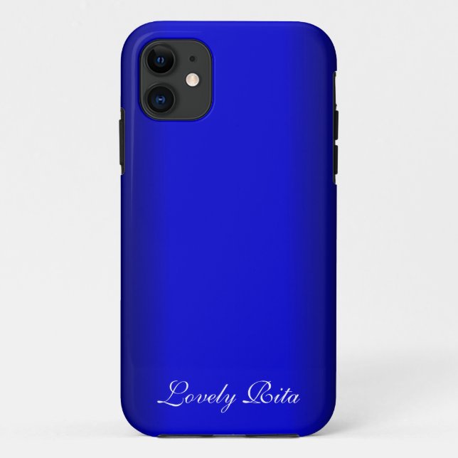Funda De Case-Mate Para iPhone Personal azul eléctrico (Reverso)