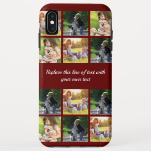 Funda Para iPhone XS Max Personalice el collage de fotos y el texto Funda-m