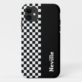 Funda Para iPhone 11 Personalised Two-Tone Checkerboard