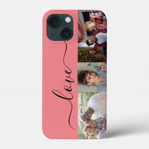Funda Para iPhone 13 Mini Personaliza 3 fotos y texto 