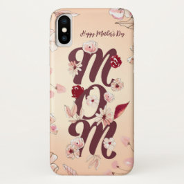 Funda Para iPhone X Personaliza el feliz día de la madre
