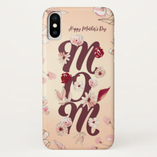 Funda Para iPhone X Personaliza el feliz día de la madre