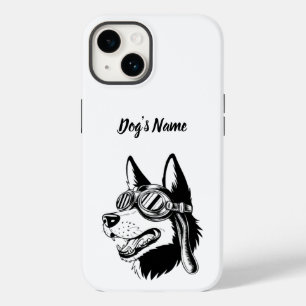 Funda Para iPhone 14 De Case-Mate Personaliza tu foto y nombre de perro pastor alemá