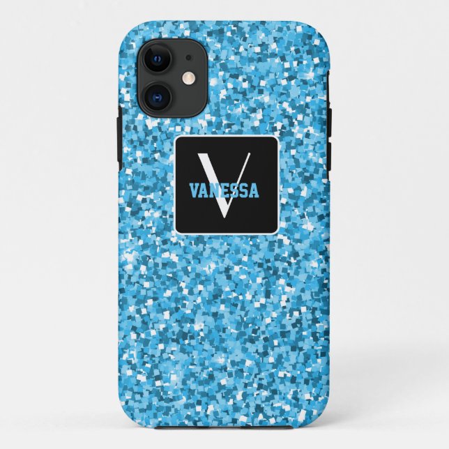 Funda De Case-Mate Para iPhone Personaliza tu propio azul (Reverso)