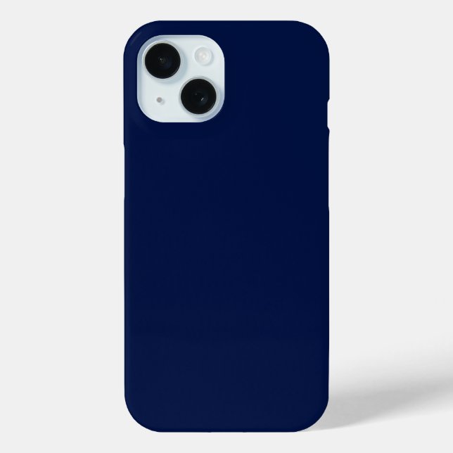 Funda De Case-Mate Para iPhone Personalizable azul marino clásico (Reverso )