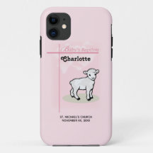 Personalizable, Bautizo, Rosa, Niña, Cordero