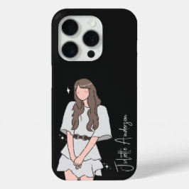 Funda Para iPhone 15 Pro Personalizable Chica de belleza incansable