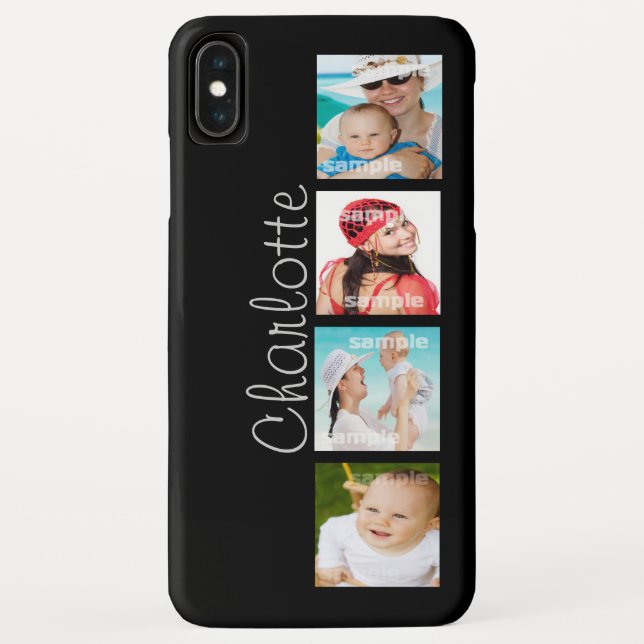 Funda De Case-Mate Para iPhone Personalizable Collage de fotos personalizado (Reverso)