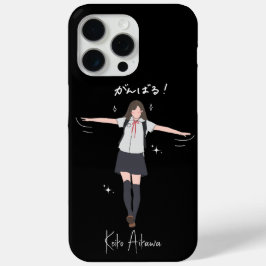 Funda Para iPhone 15 Pro Max Personalizable de chica uniforme de Anime estético