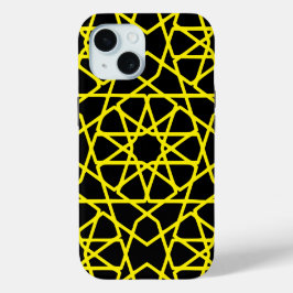 Funda Para iPhone 15 Personalizable de patrón de líneas abstractas