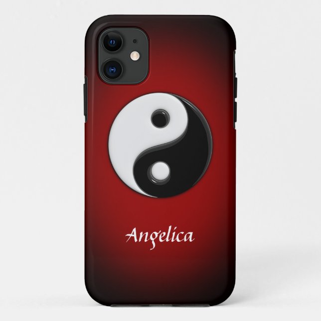 Funda De Case-Mate Para iPhone Personalizable de Yin Yang (Reverso)