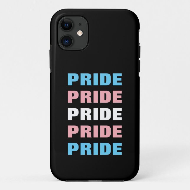 Funda De Case-Mate Para iPhone PERSONALIZABLE del orgullo transgénero LGBTQ repit (Reverso)