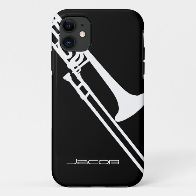 Funda De Case-Mate Para iPhone Personalizable del Trombone (Reverso)
