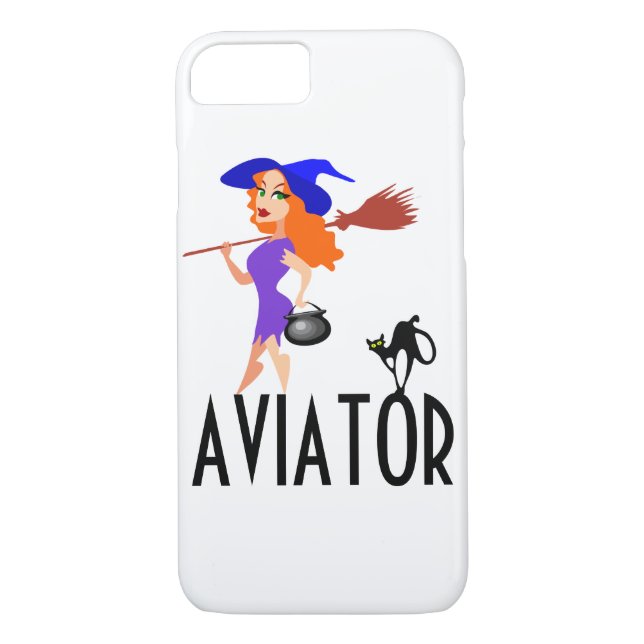 Funda De Case-Mate Para iPhone Personalizable divertido del aviador (Reverso)