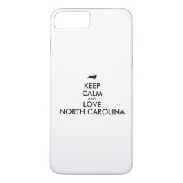FUNDA PARA iPhone 8 PLUS/7 PLUS PERSONALIZABLE MANTENER LA CALMA Y AMAR CAROLINA D