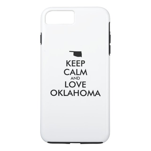 Funda De Case-Mate Para iPhone Personalizable MANTENGA CALMA Y AME A OKLAHOMA (Reverso)