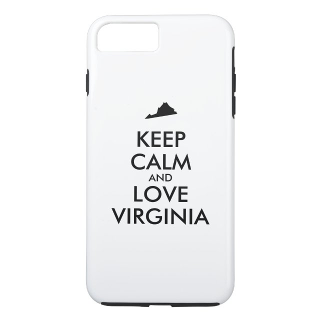 Funda De Case-Mate Para iPhone Personalizable MANTENGA CALMA Y AME A VIRGINIA (Reverso)