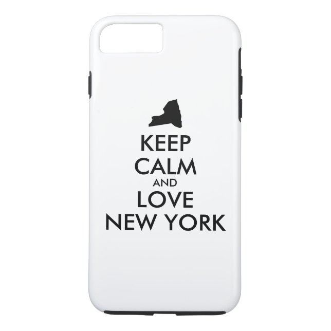 Funda De Case-Mate Para iPhone Personalizable MANTENGA CALMA Y AME NUEVA YORK (Reverso)